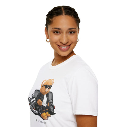 Vintage Bear Graphic T-Shirt, Cute Unisex Tee, Trendy Streetwear, Perfect Gift for Bear Lovers, Casual Outfit, Summer Wardrobe