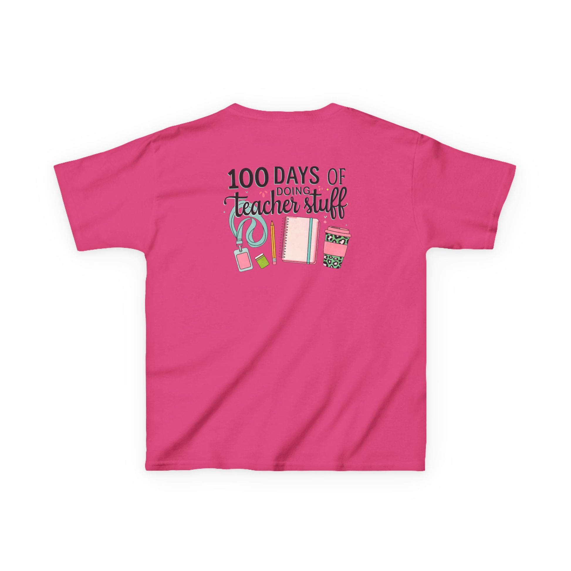 Teacher Appreciation Kids Tee, 100 Days of Teacher Stuff Shirt, School Spirit Tee, Gift for Future Educators, Kids' Classroom Apparel