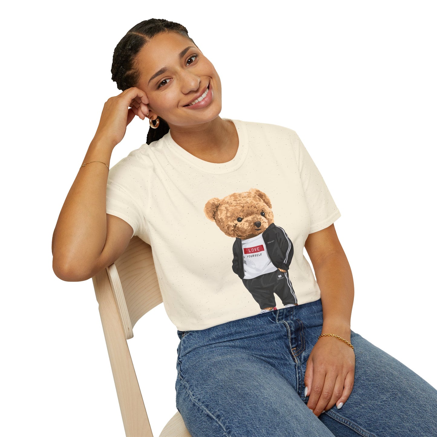 Casual Graphic Tee: Trendy Bear Design, Fun Unisex T-Shirt, Perfect for Gifts, Casual Wear, Everyday Style