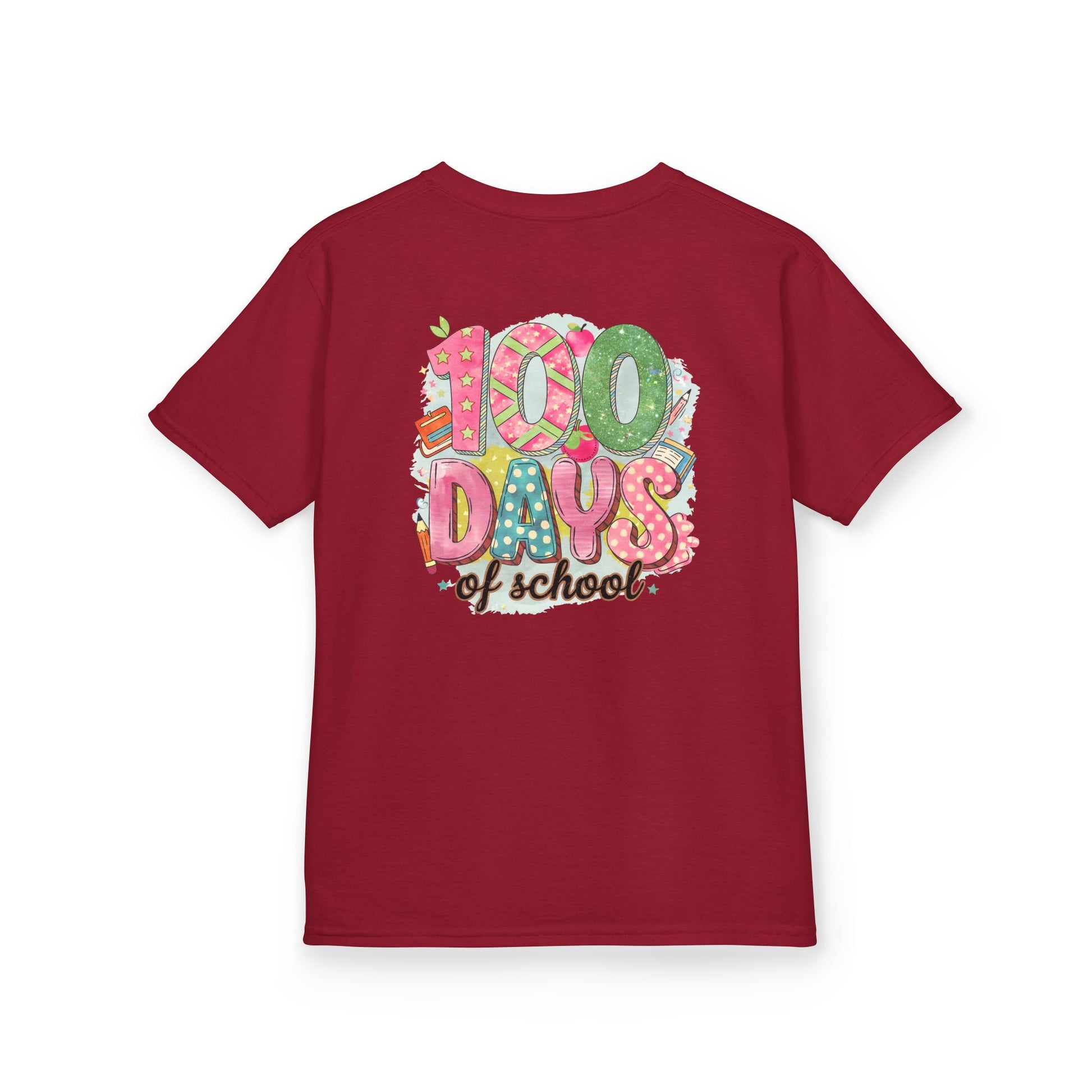 Kids 100 Days of School Tee, Fun t-shirt for kids, Milestone celebration shirt, Perfect for school events, Unique kids' apparel