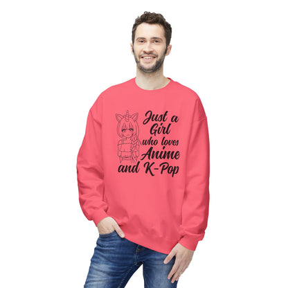 Anime & K-Pop Crewneck Sweatshirt, Cozy Gift for Fans, Cute Fashion for Anime Lovers, Perfect for Casual Outfits, Birthday & Holiday Gift