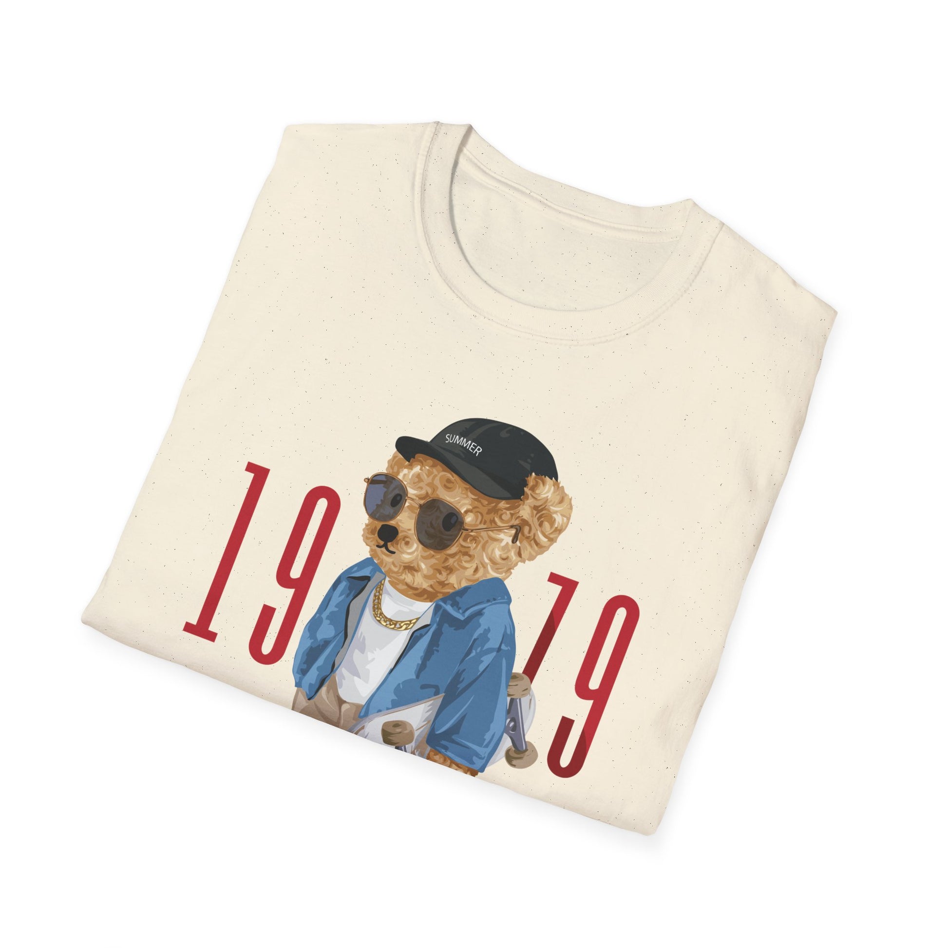 Vintage Bear Graphic Tee, Softstyle Unisex T-Shirt, Los Angeles 1979 Shirt, Cool Bear Apparel, Casual Streetwear Top, Gift for Him/Her