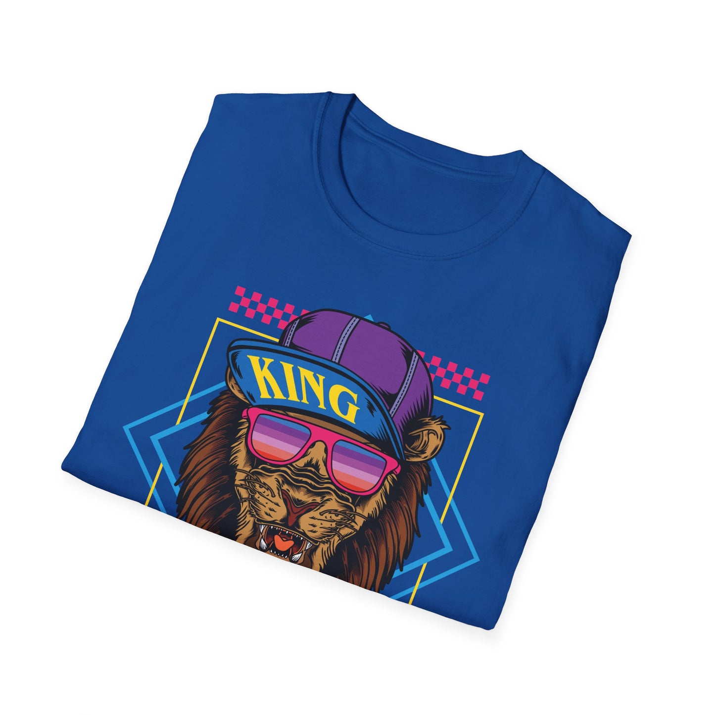 King Lion Graphic T-Shirt, Unisex Tee, Casual Wear, Gift for Animal Lovers, Streetwear, Festival Fashion