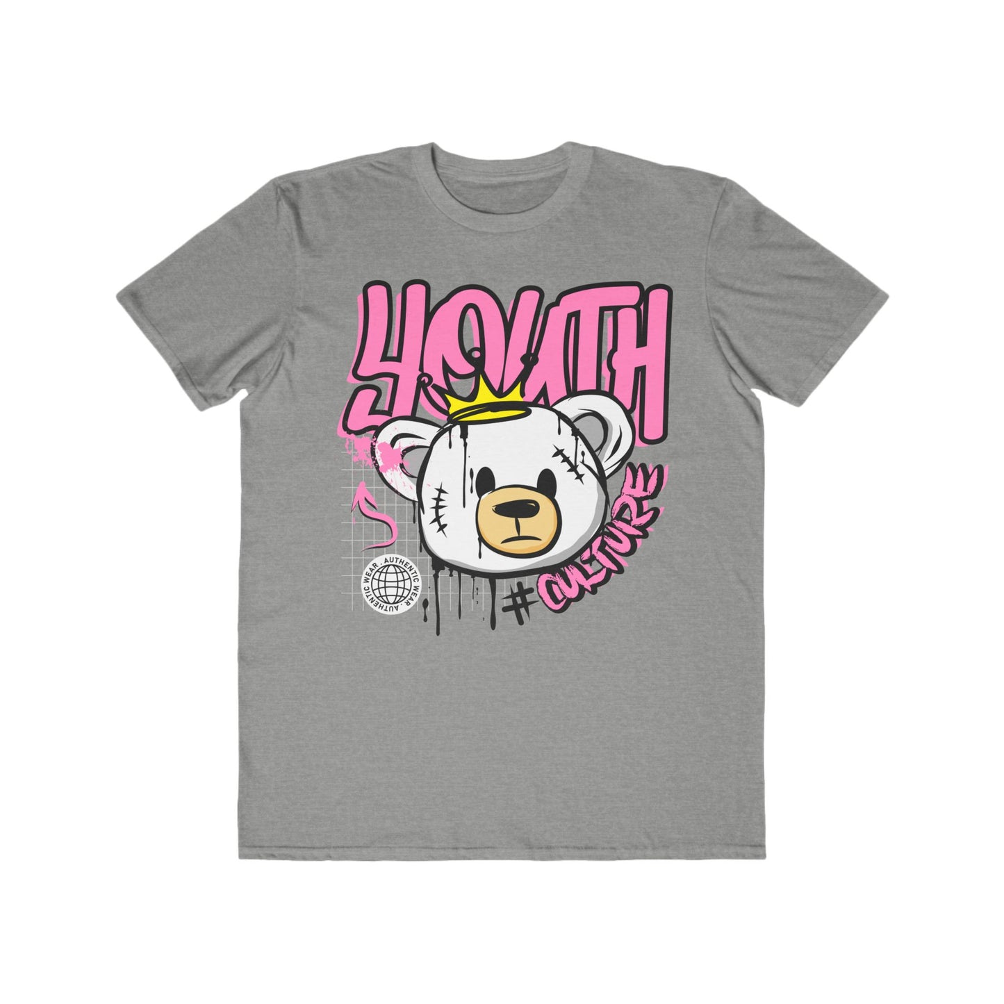 Urban Streetwear Tee, Youth Culture Graphic T-Shirt, Trendy Casual Wear for Teens, Unisex Fashion Top, Perfect Gift for Birthday Heather Grey