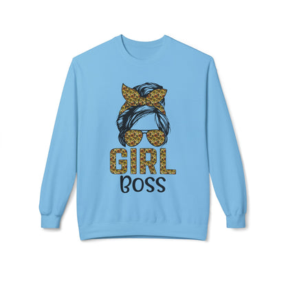 Empowerment Crewneck Sweatshirt, Girl Boss Sweatshirt, Women's Fashion, Cozy Style, Motivational Gift, Casual Wear Sky