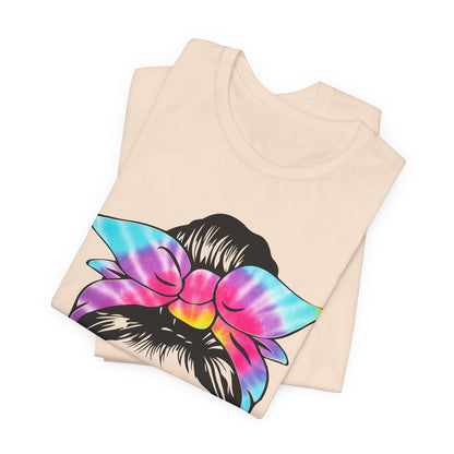 Girl Power Tie-Dye Tee, Unisex Short Sleeve Shirt, Feminist Apparel, Gift for Her, Casual Everyday Wear, Birthday Present