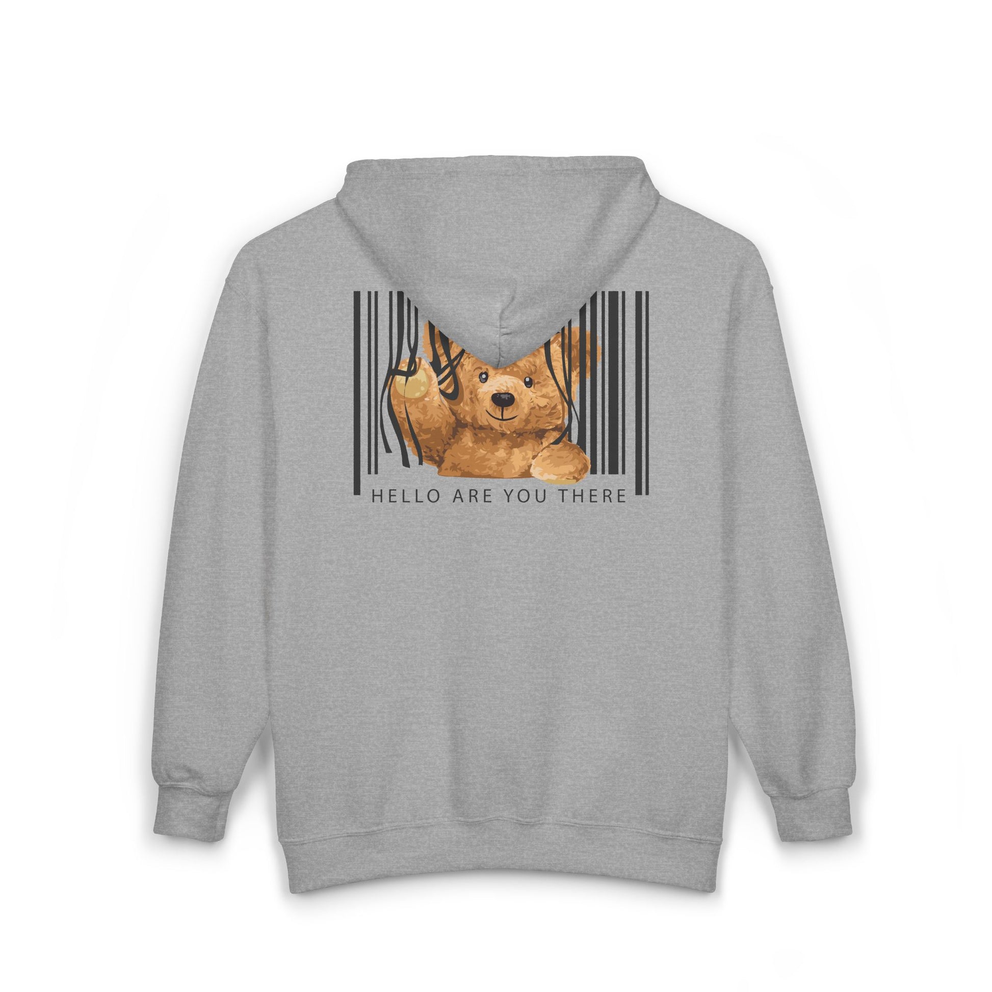 Cuddly Bear Zip Hoodie: Comfy Unisex Sweatshirt for Cozy Days, Cute Gift for Kids and Adults, Perfect for Birthdays, Holidays, Everyday Wear