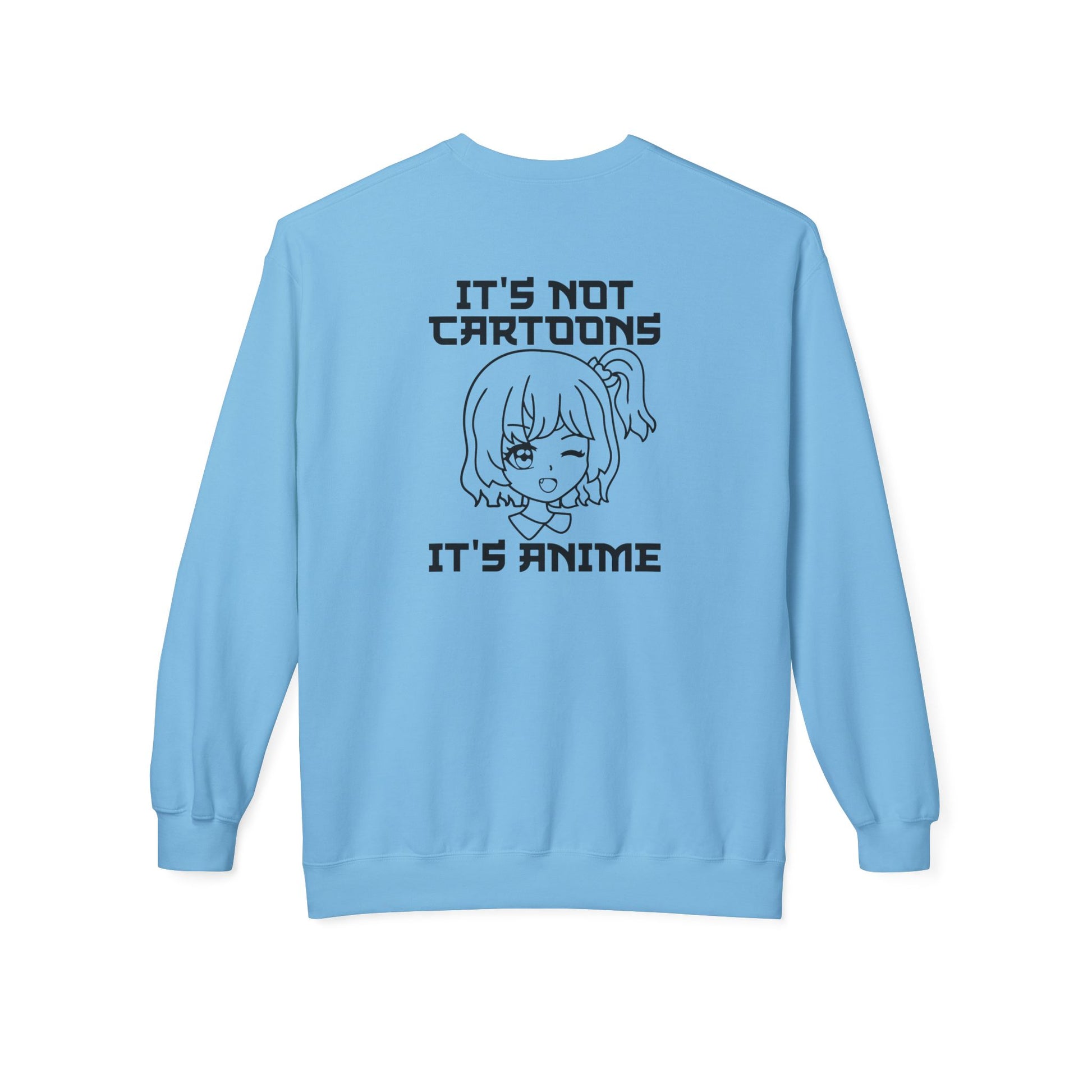 Anime Sweatshirt - It's Not Cartoons, Gift for Anime Fans, Casual Wear, Cozy Hoodie Alternative, Perfect for Conventions