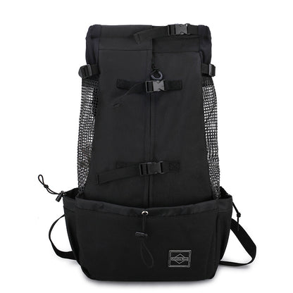 Pet Dog Carrier Bag Carrier For Dogs Backpack Out Double Shoulder Portable Travel Backpack Outdoor Dog Carrier Bag Travel Black