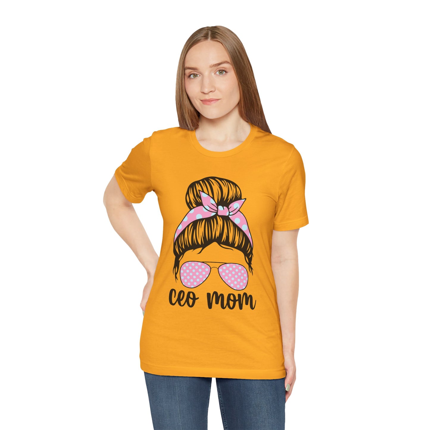 CEO Mom Short Sleeve Tee – Trendy Mom T-Shirt, Gift for Moms, Mother's Day Gift, Casual Shirt, Parenting Apparel