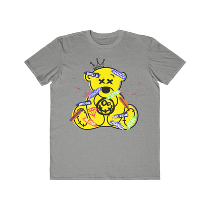Urban Wear For Men with Playful Teddy Bear Design, Casual Wear, Gift for Him, Unique Fashion Statement Heather Grey