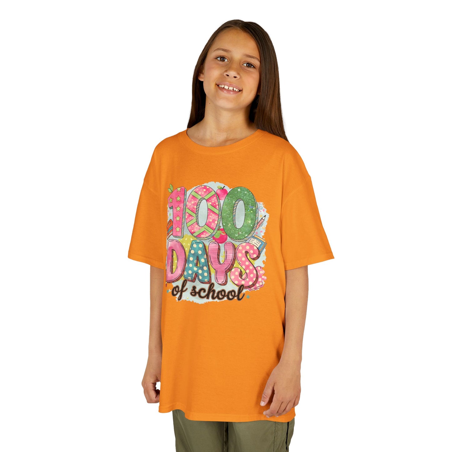 Kids 100 Days of School Tee, Fun t-shirt for kids, Milestone celebration shirt, Perfect for school events, Unique kids' apparel