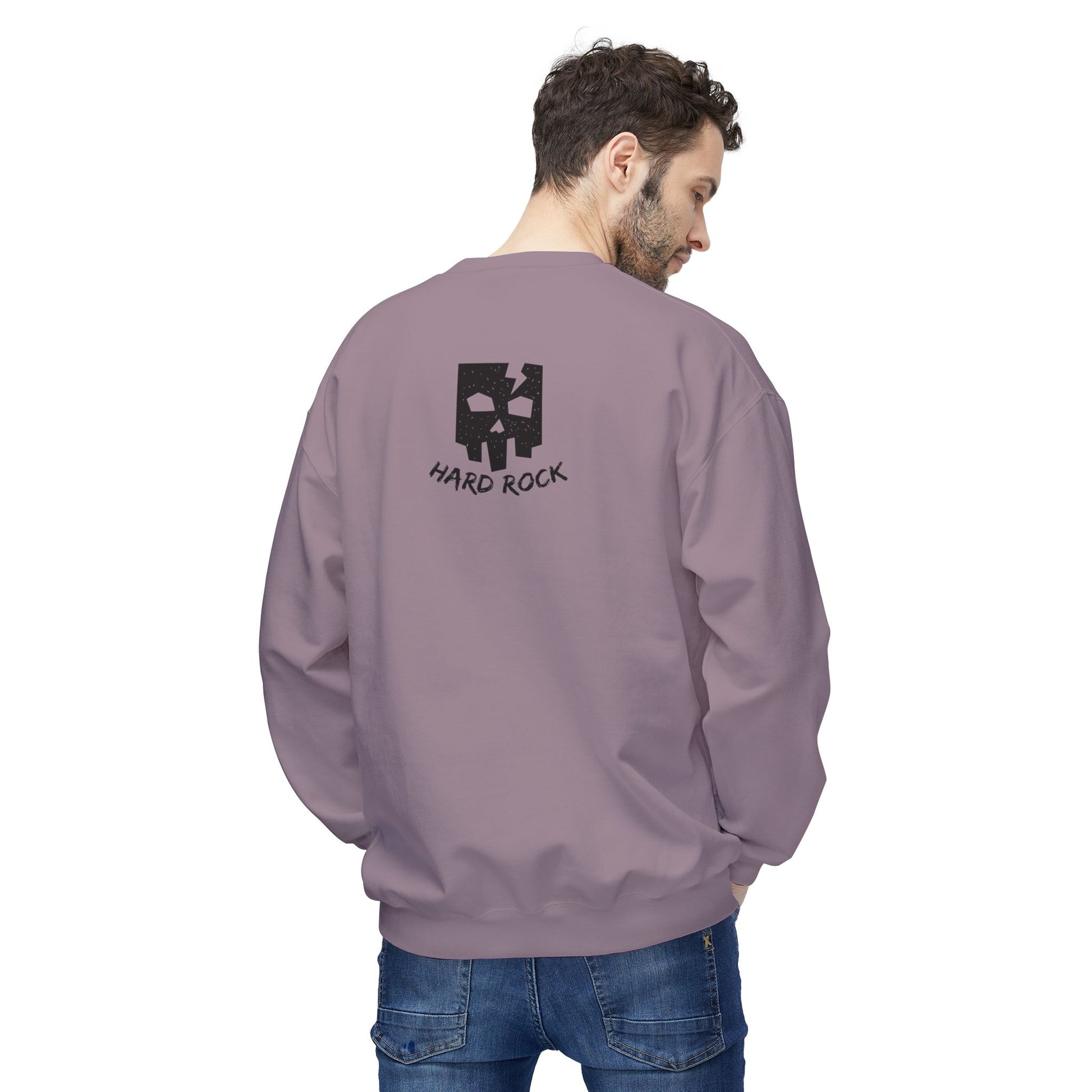 Unisex Hard Rock Sweatshirt, Cozy Music Lover Gift, Trendy Casual Wear, Perfect for Concerts, Birthday Present, Halloween Outfit