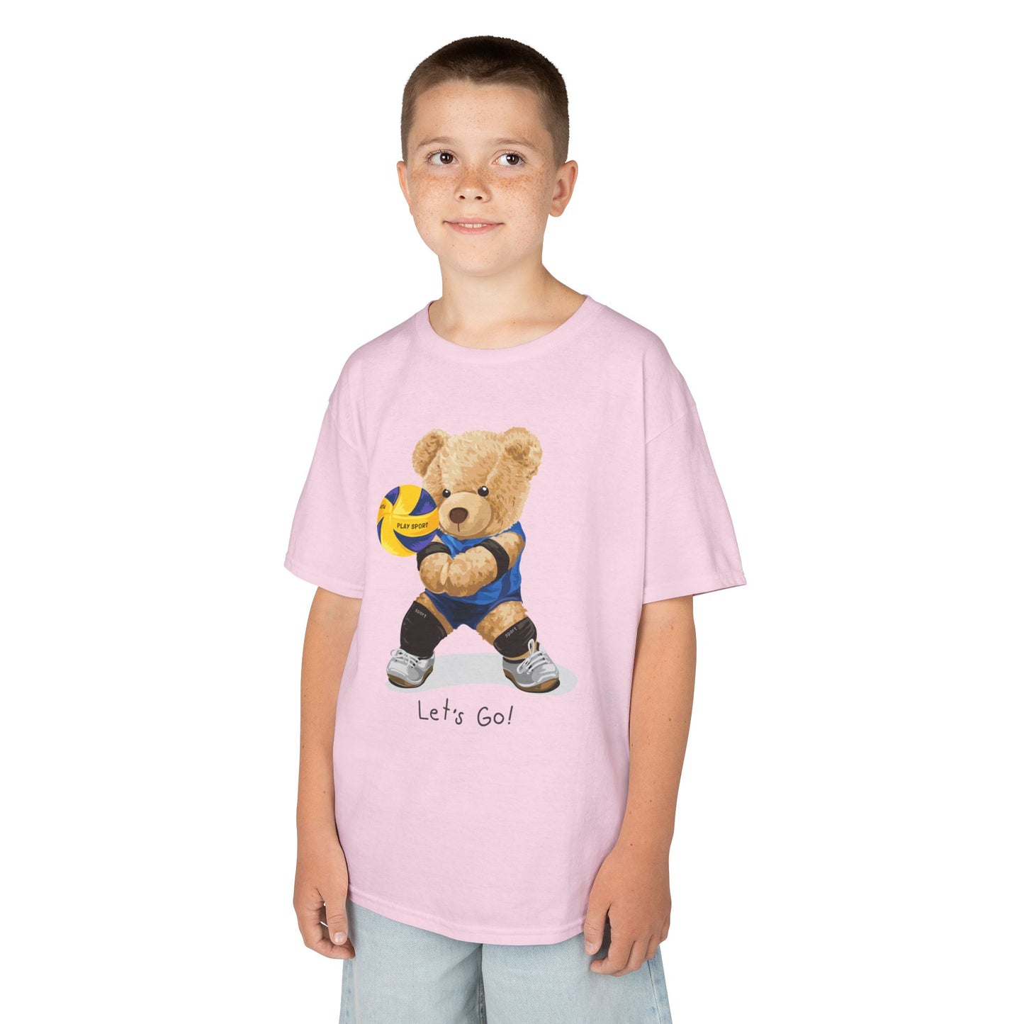 Kids Volleyball Bear Tee | Cute Animal T-Shirt, Sports Apparel, Gift for Kids, Birthday Present, Summer Outfit