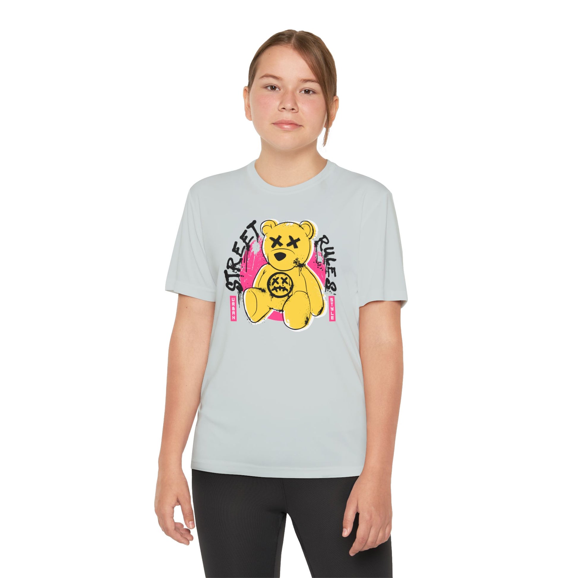 Street Bear Youth Tee - Trendy Graphic T-Shirt, Kids' Casual Wear, Birthday Gift, Streetwear Style, Cool Summer Shirt