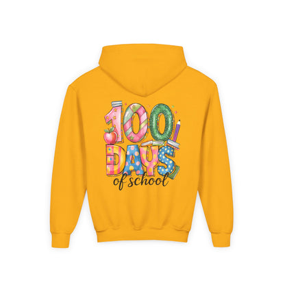 100 Days of School Youth Hoodie, Celebrate Achievement Sweatshirt, Fun Kids Apparel, School Milestone Gift, Classroom Celebration Wear
