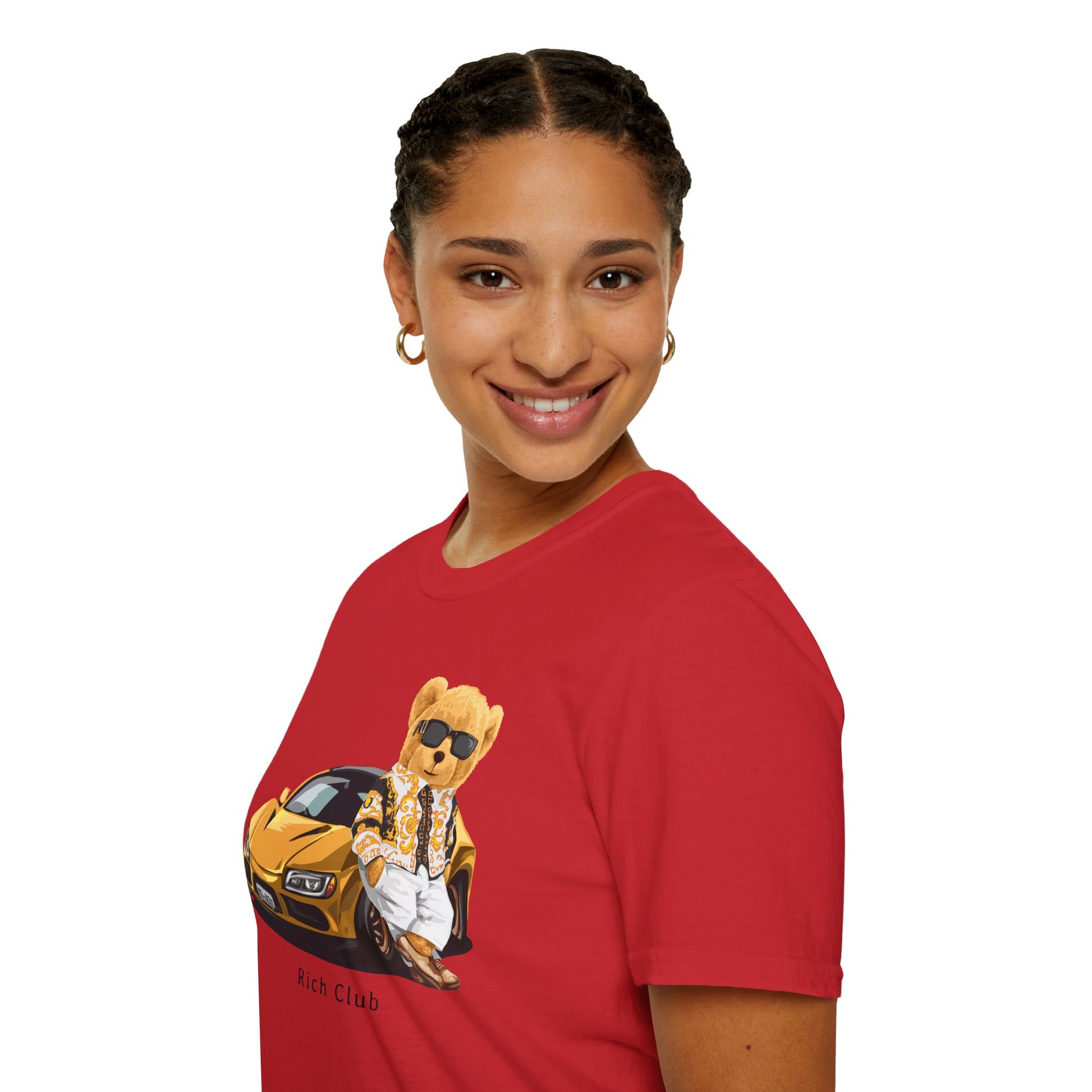 Luxury Lifestyle Bear T-Shirt, Vintage Car Tee, Unisex Graphic Shirt, Cool Fashion Apparel, Gift for Car Enthusiasts