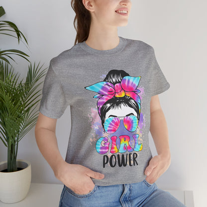 Empowering Girl Power Tee, Unisex T-Shirt for Girls, Feminist Apparel, Gift for Her, Cute Summer Top, Casual Statement Shirt