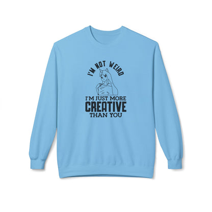 Creative & Unique Sweatshirt for Artists, Perfect Gift for Creatives, Quirky Quote Crewneck Sky