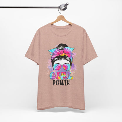 Empowering Girl Power Tee, Unisex T-Shirt for Girls, Feminist Apparel, Gift for Her, Cute Summer Top, Casual Statement Shirt