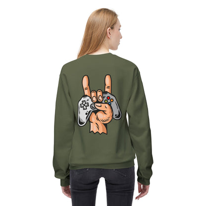 Gamer Fleece Crewneck Sweatshirt, Unisex Sweatshirt for Gamers, Gaming Apparel, Perfect Gift for Birthdays, Geek Culture, Casual Wear