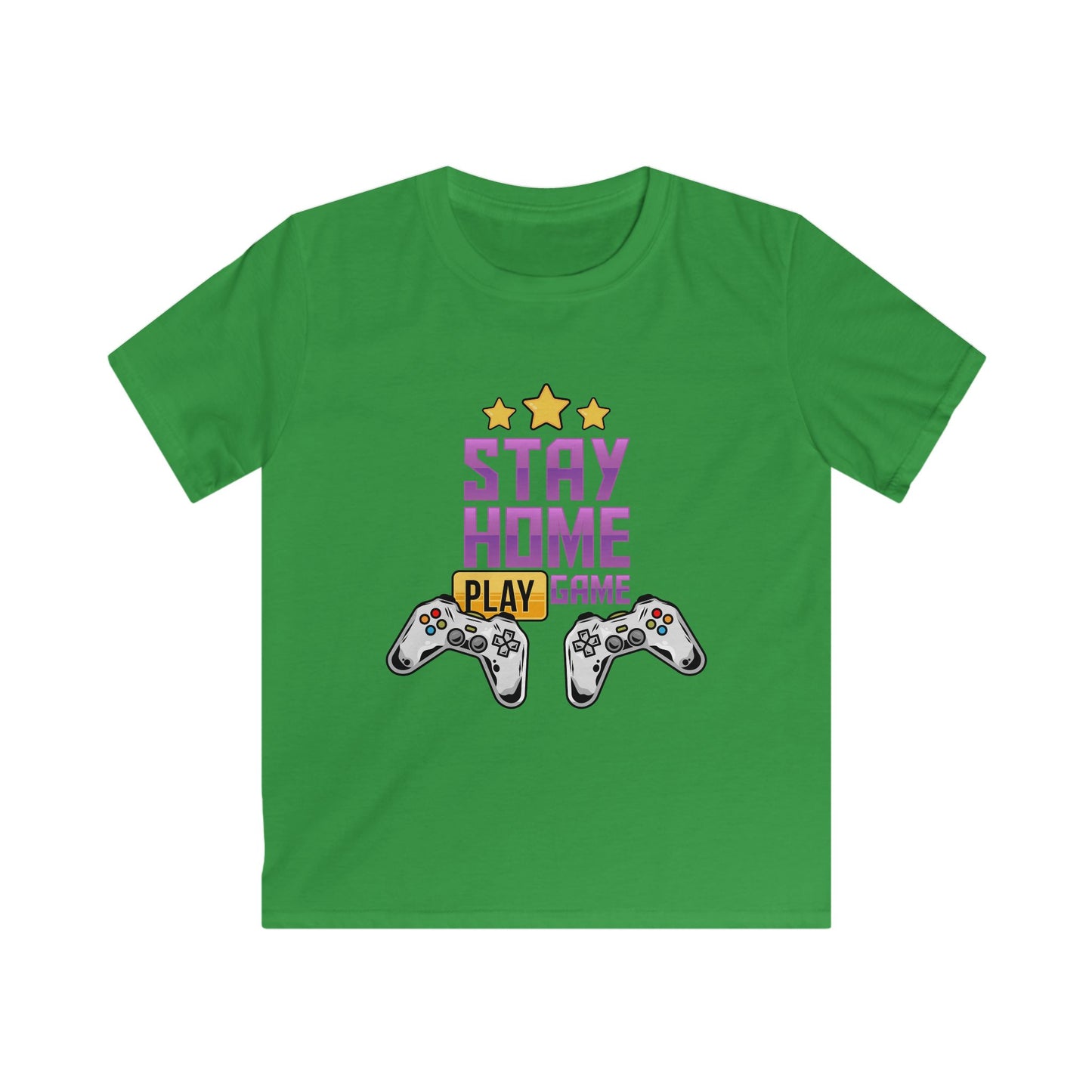 Playful Gaming Tee for Kids, Perfect for Birthdays, Christmas, Gaming Parties, Stay Home Vibes, Fun and Cool Style Irish Green