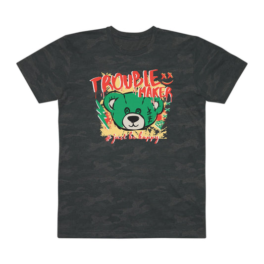 Urban Bear Graphic Tee - Trendy Men’s Jersey T-Shirt, Cool Casual Wear, Streetwear Style, Gift for Him, Unique Fashion Statement Storm Camo