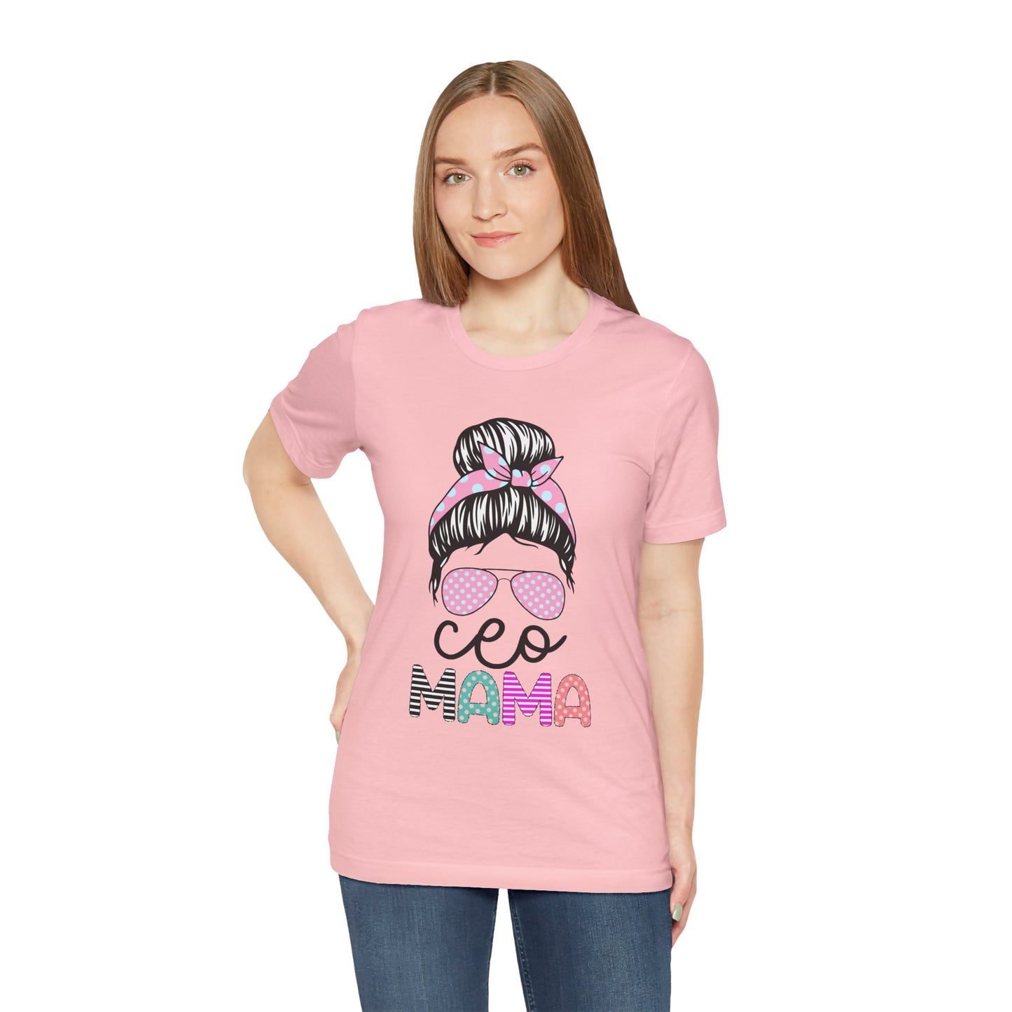 CEO Mama Graphic Tee, Unisex T-Shirt for Moms, Gift for New Mothers, Casual Summer Top, Fun Parenting Apparel, Mother's Day Gift