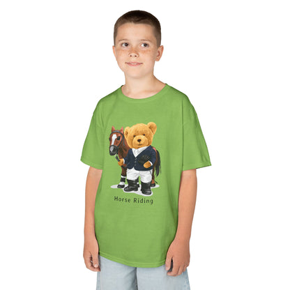 Kids Horse Riding Tee - Fun, Comfortable Cotton Shirt for Equestrian Lovers, Ideal for Birthdays, Gifts, Everyday Wear, Kids Apparel
