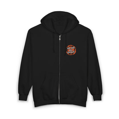 Unique Message Full Zip Hoodie, Cozy Unisex Sweatshirt for All Occasions, Gift for Friends and Family, Perfect for Casual Days