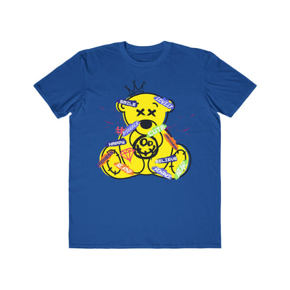 Urban Wear For Men with Playful Teddy Bear Design, Casual Wear, Gift for Him, Unique Fashion Statement Royal Blue