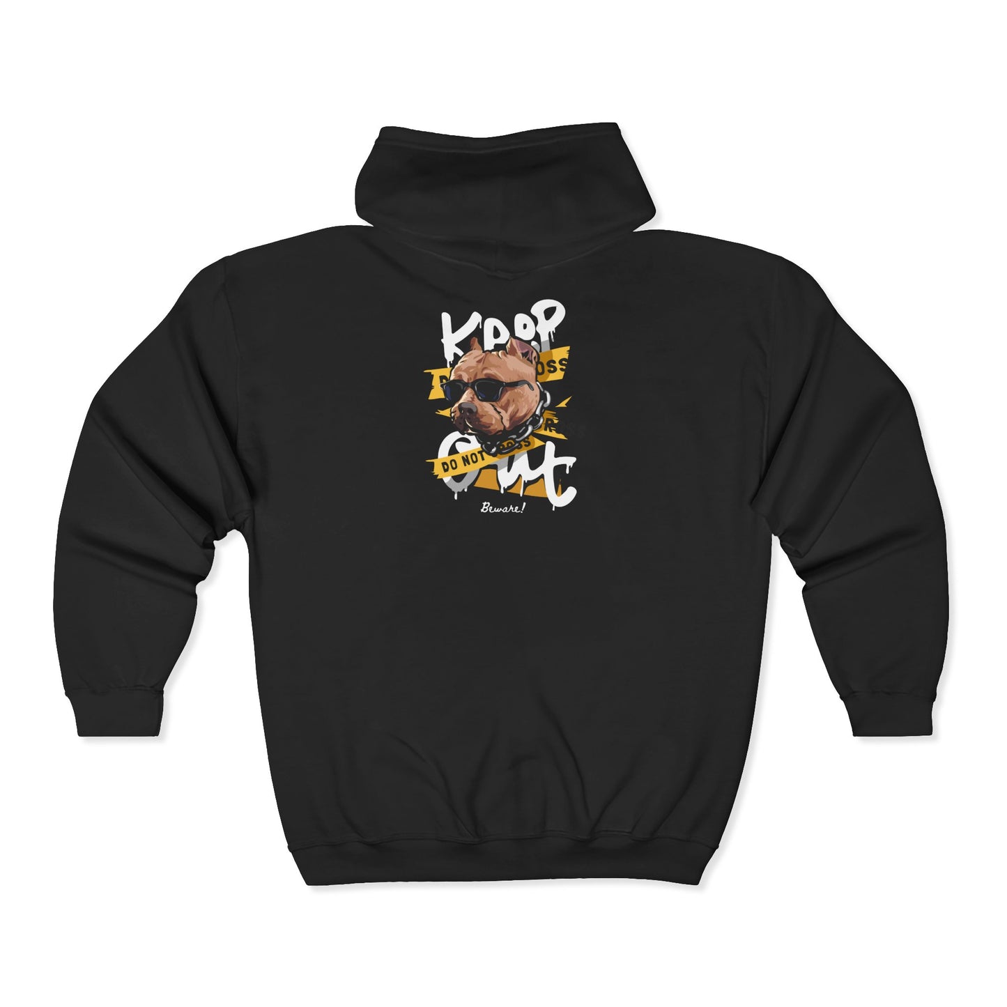 Cool & Cozy Zip-Up Hoodie with Motivational Quote, Unisex Sweatshirt, Perfect for Casual Wear, Gifts, Celebrations Black