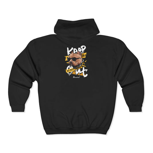 Cool & Cozy Zip-Up Hoodie with Motivational Quote, Unisex Sweatshirt, Perfect for Casual Wear, Gifts, Celebrations Black