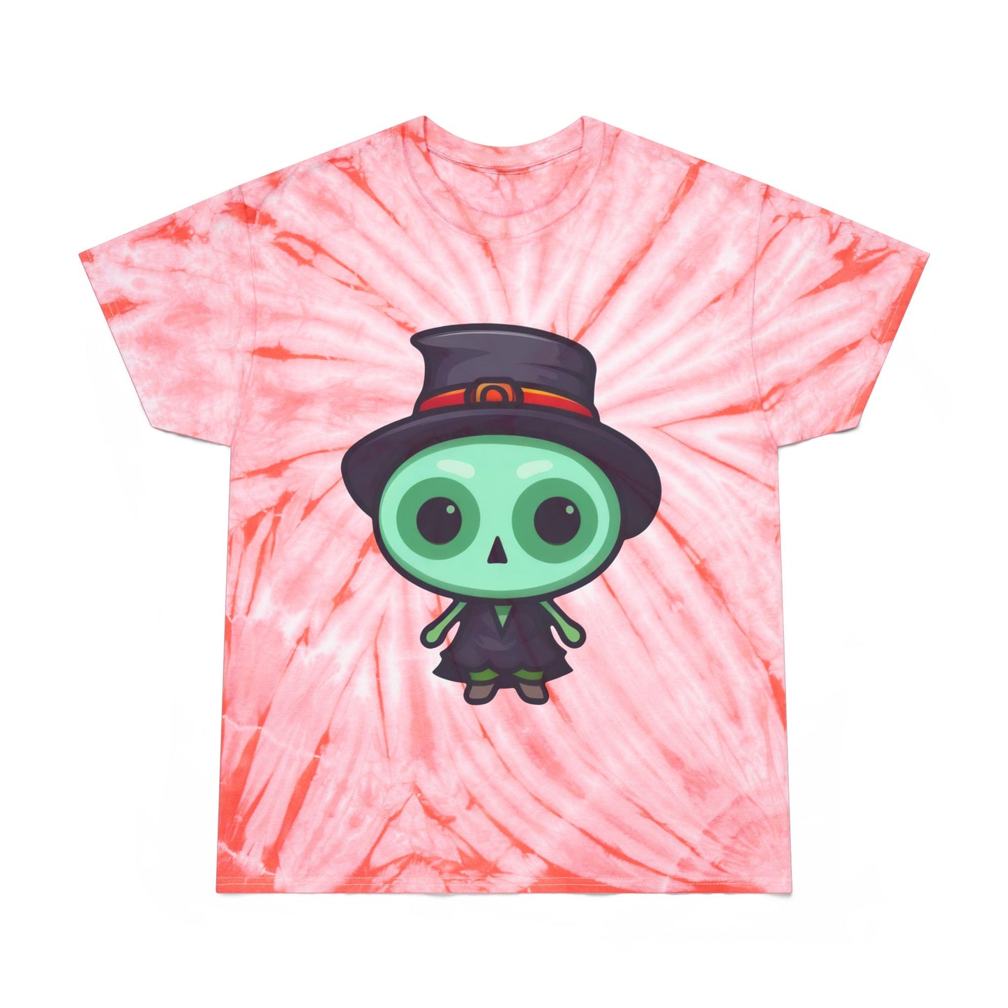 Whimsical Tie-Dye Tee with Fun Character, Perfect for Halloween, Summer Festivals, Great Gift Idea, Casual Wear, Trendy Graphic Shirt - Cozy Kawaii LLC