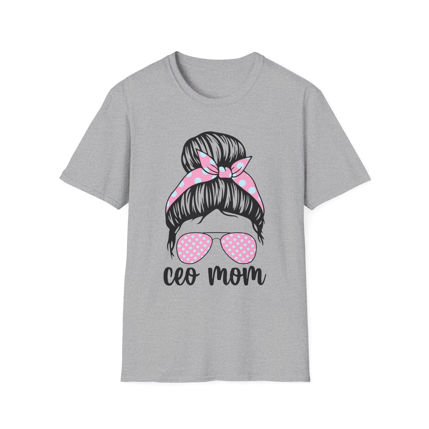 CEO Mom T-Shirt: Casual Gift for Mother's Day, Birthday, or Everyday Wear, Perfect for Stylish Moms Sport Grey