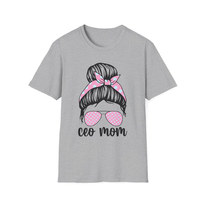 CEO Mom T-Shirt: Casual Gift for Mother's Day, Birthday, or Everyday Wear, Perfect for Stylish Moms Sport Grey