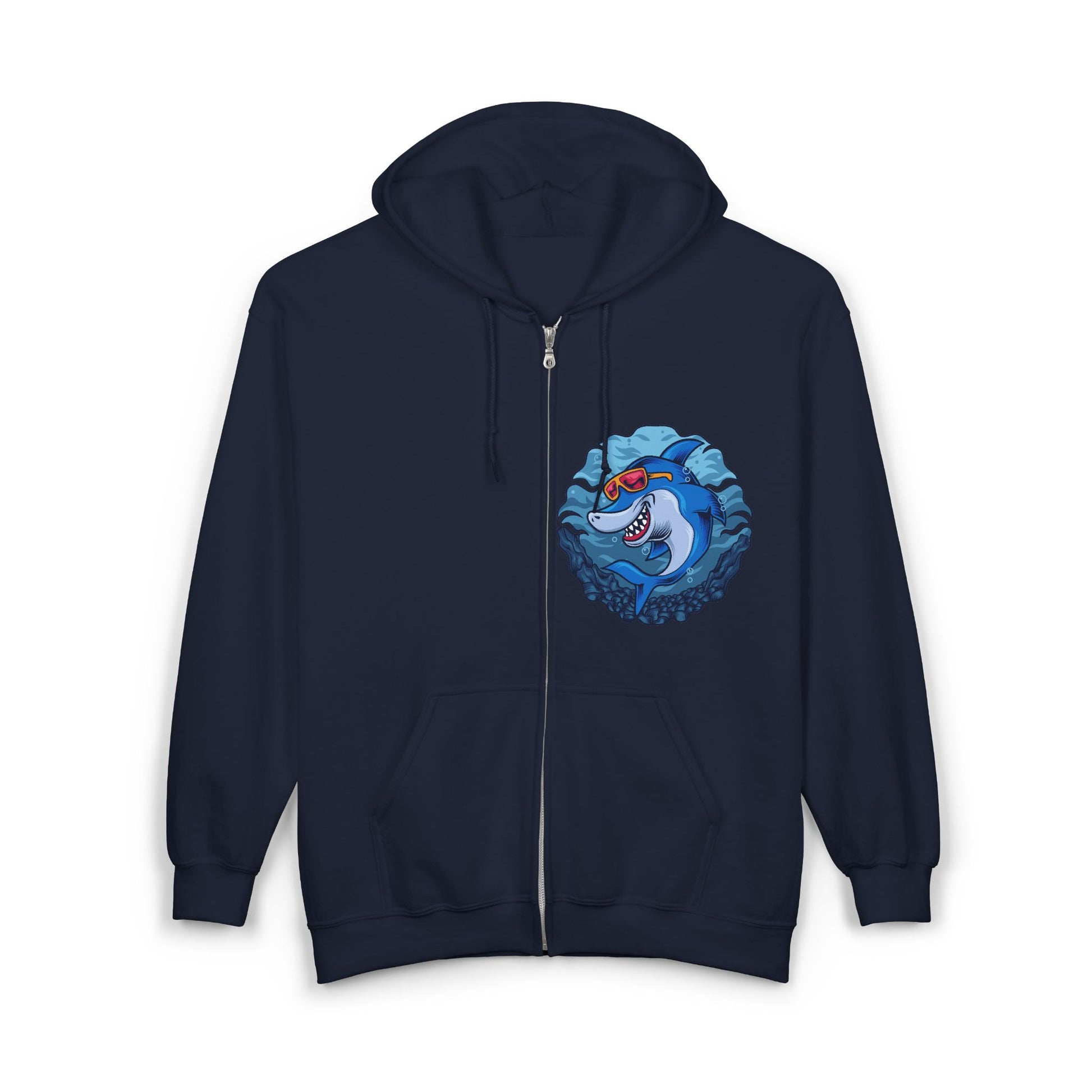 Shark-Themed Unisex Hoodie, Casual Fashion, Gift for Ocean Lovers, Perfect for Cozy Nights, Great for Beach Days, Fun Gift Idea