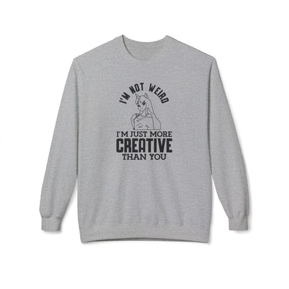 Creative & Unique Sweatshirt for Artists, Perfect Gift for Creatives, Quirky Quote Crewneck Sport Grey