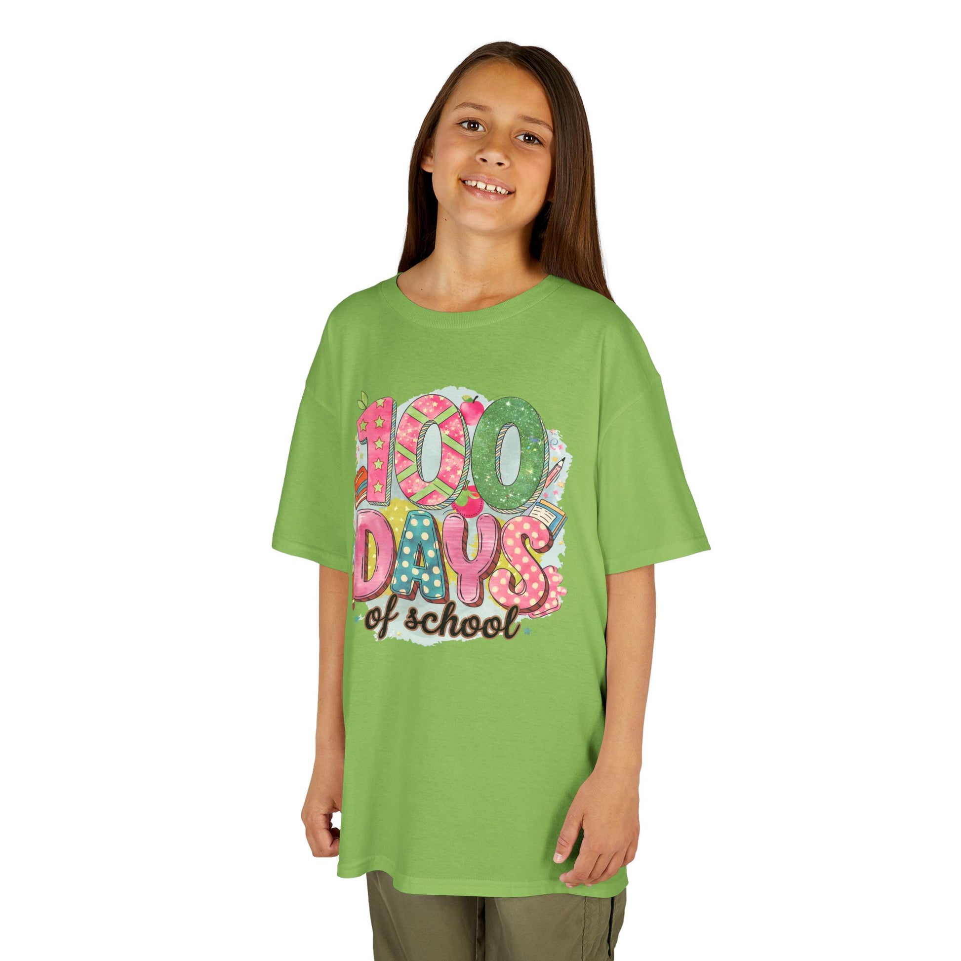 Kids 100 Days of School Tee, Fun t-shirt for kids, Milestone celebration shirt, Perfect for school events, Unique kids' apparel