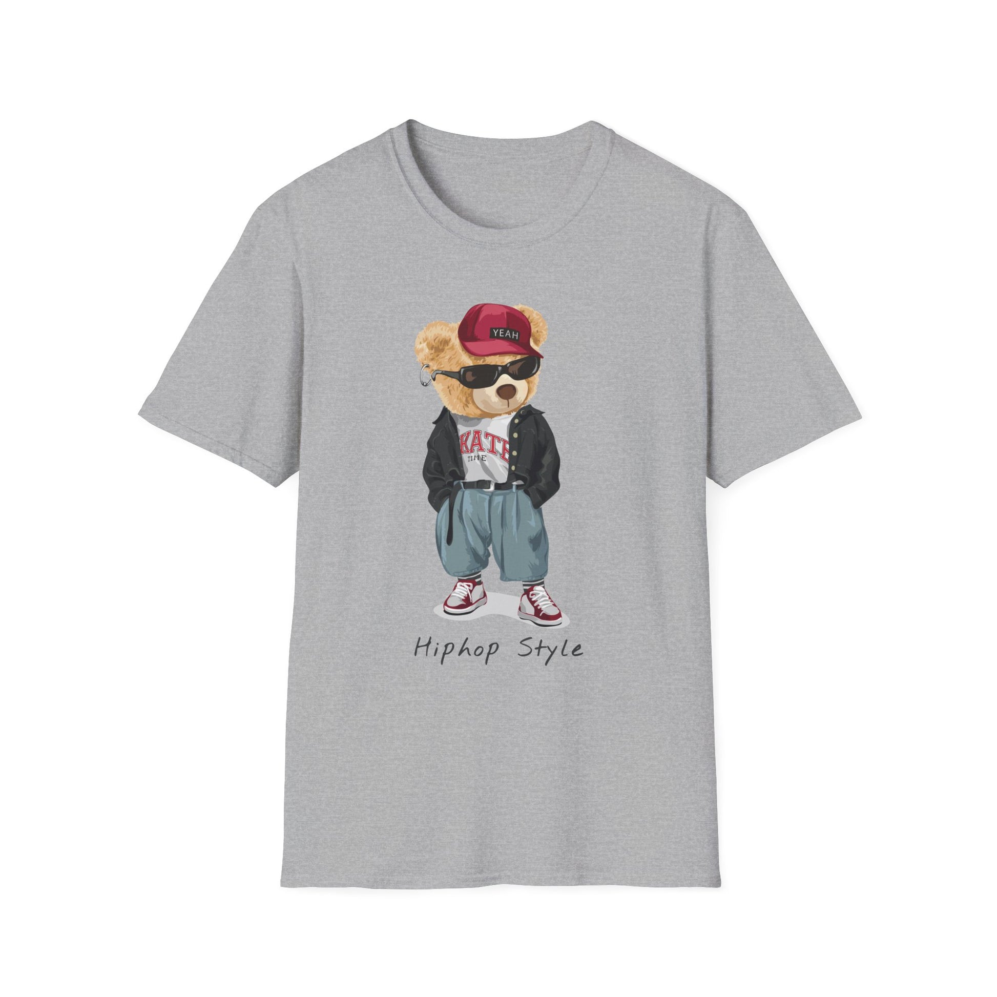 Hip Hop Bear T-Shirt | Cool Graphic Tee, Streetwear, Casual Wear, Gift for Teens, Hip Hop Style