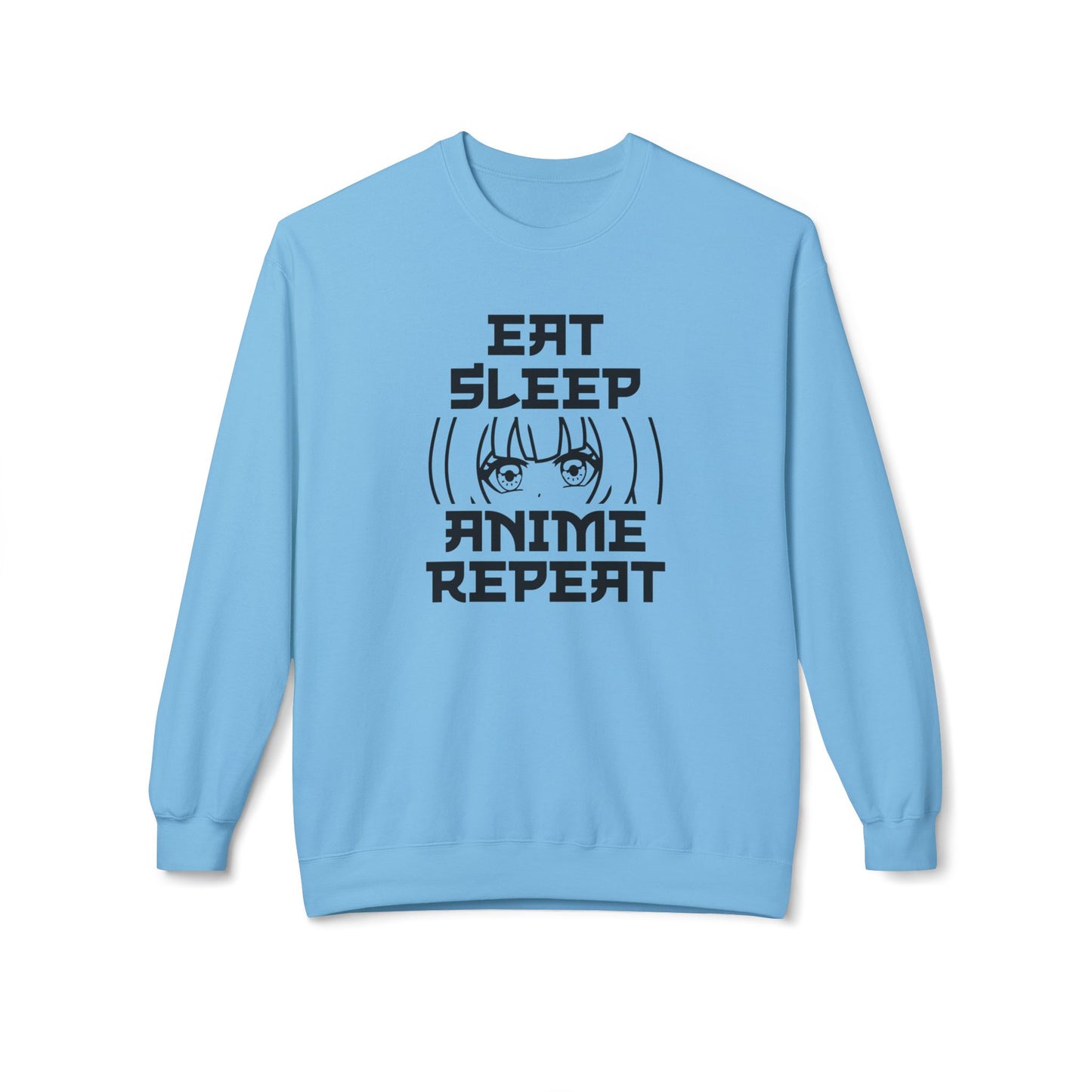 Anime Fan Crewneck Sweatshirt, Cozy Fleece, Gift for Anime Lovers, Casual Wear, Funny Sweatshirt Sky