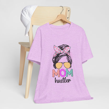 Mom Hustler Graphic Tee, Trendy Shirt for Moms, Mother's Day Gift, Motivational Tee, Casual Wear