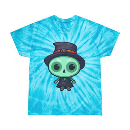 Whimsical Tie-Dye Tee with Fun Character, Perfect for Halloween, Summer Festivals, Great Gift Idea, Casual Wear, Trendy Graphic Shirt - Cozy Kawaii LLC