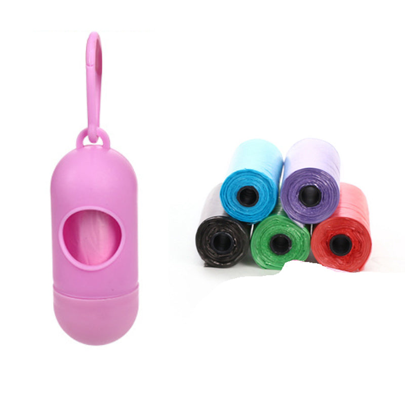 Pet Trash Bag Dog Poop Bags For Waste Refuse Cleanup Pink 5pcs bag