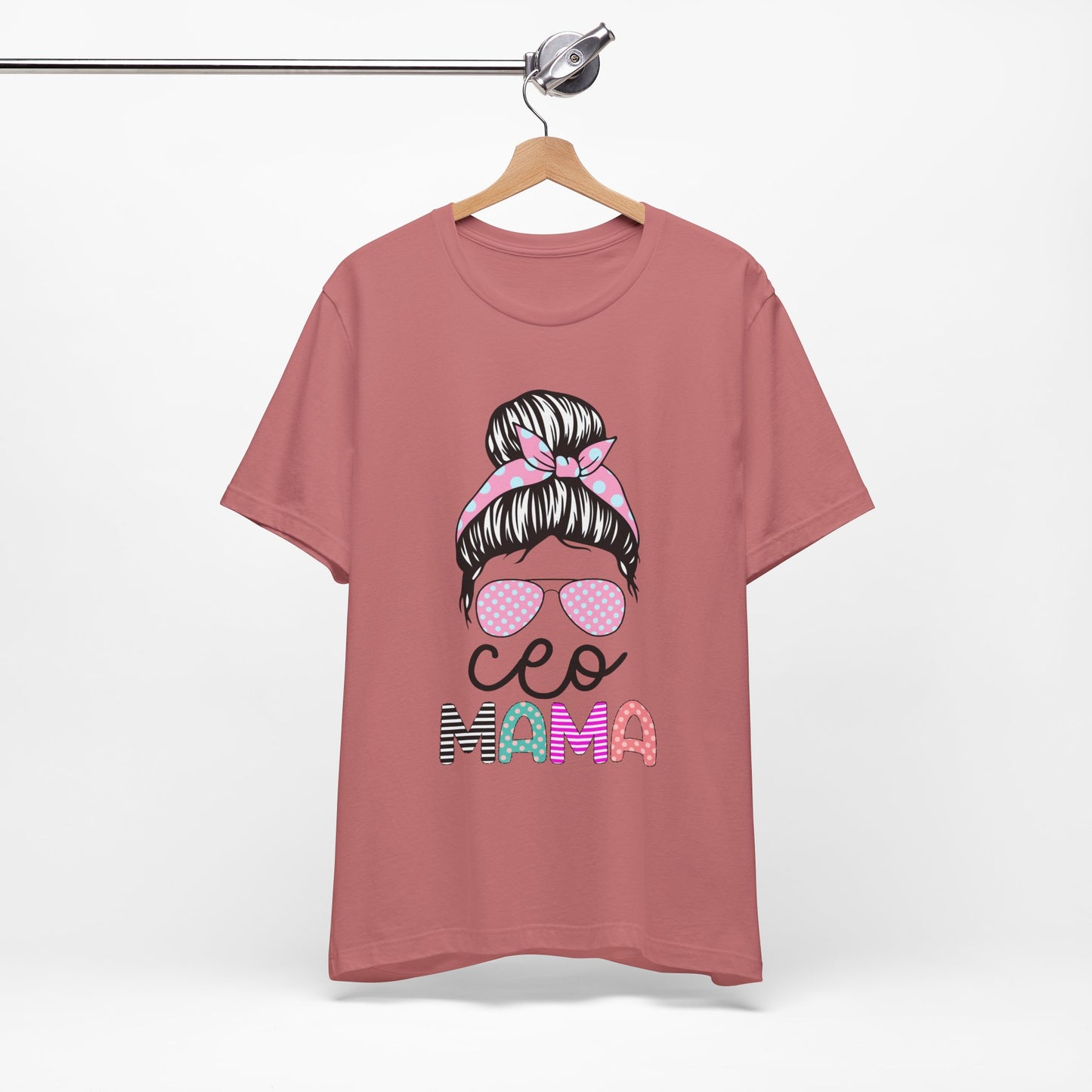 CEO Mama Graphic Tee, Unisex T-Shirt for Moms, Gift for New Mothers, Casual Summer Top, Fun Parenting Apparel, Mother's Day Gift