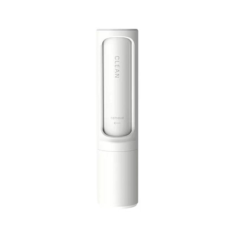 2-1 Reusable Pet Hair Remover Brush Lint Roller Portable Effective Self Cleaning Tool for Cat Dog Fur Hair Dust Removal Brush White