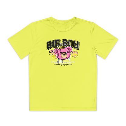 Youth Graphic Tee - Cool Bear Design, Trendy Youth Shirt, Perfect Gift for Kids, Summer Wear, Birthday Present, Sportswear Neon Yellow