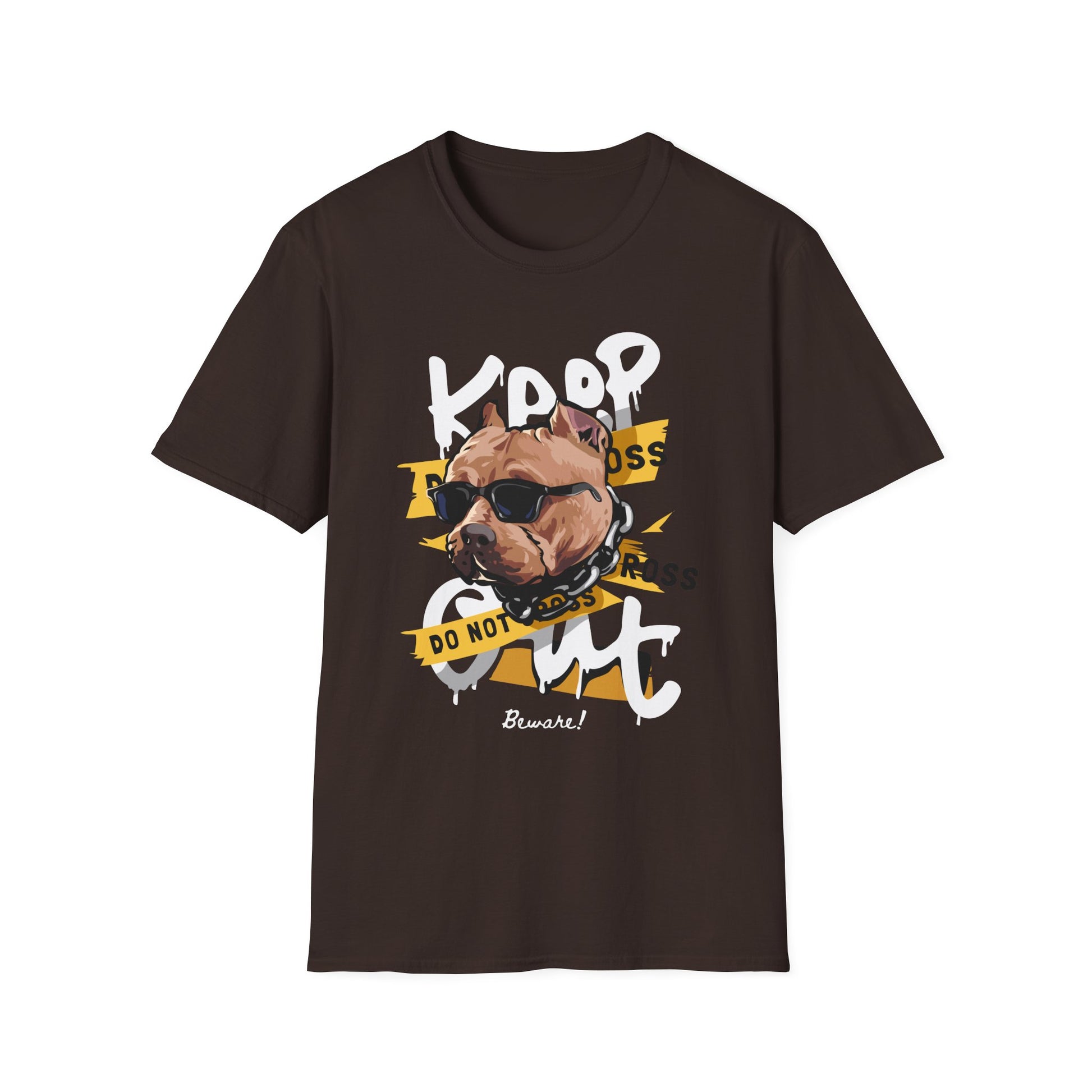 Cool Dog Graphic Tee, Unisex T-Shirt, Pet Lover Gift, Dog Dad T-Shirt, Funny Animal Shirt, Casual Wear, Birthday Gift Dark Chocolate