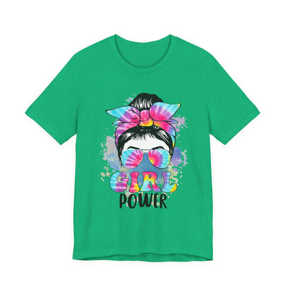 Empowering Girl Power Tee, Unisex T-Shirt for Girls, Feminist Apparel, Gift for Her, Cute Summer Top, Casual Statement Shirt Heather Kelly