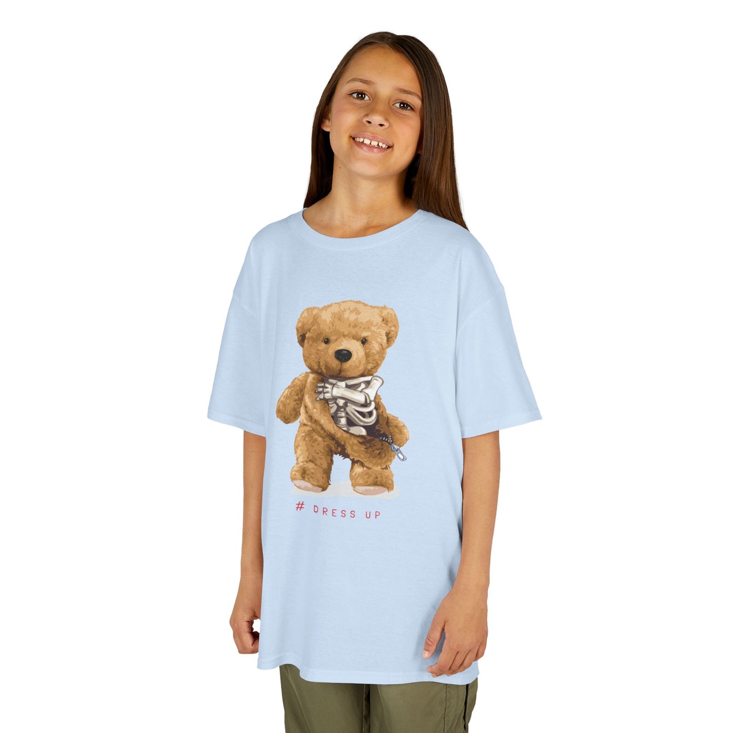 Cute Teddy Bear Kids Tee, Kids Cotton T-Shirt, Fun Graphic Tee, Childrens Holiday Gift, Soft Casual Wear
